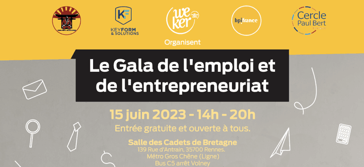 Gala emploi et de l'entrepreneuriat signature